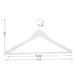Heavy Duty Wooden Hangers For Suits | Luxury Coat Hanger Pack Of 12 - Star Work 