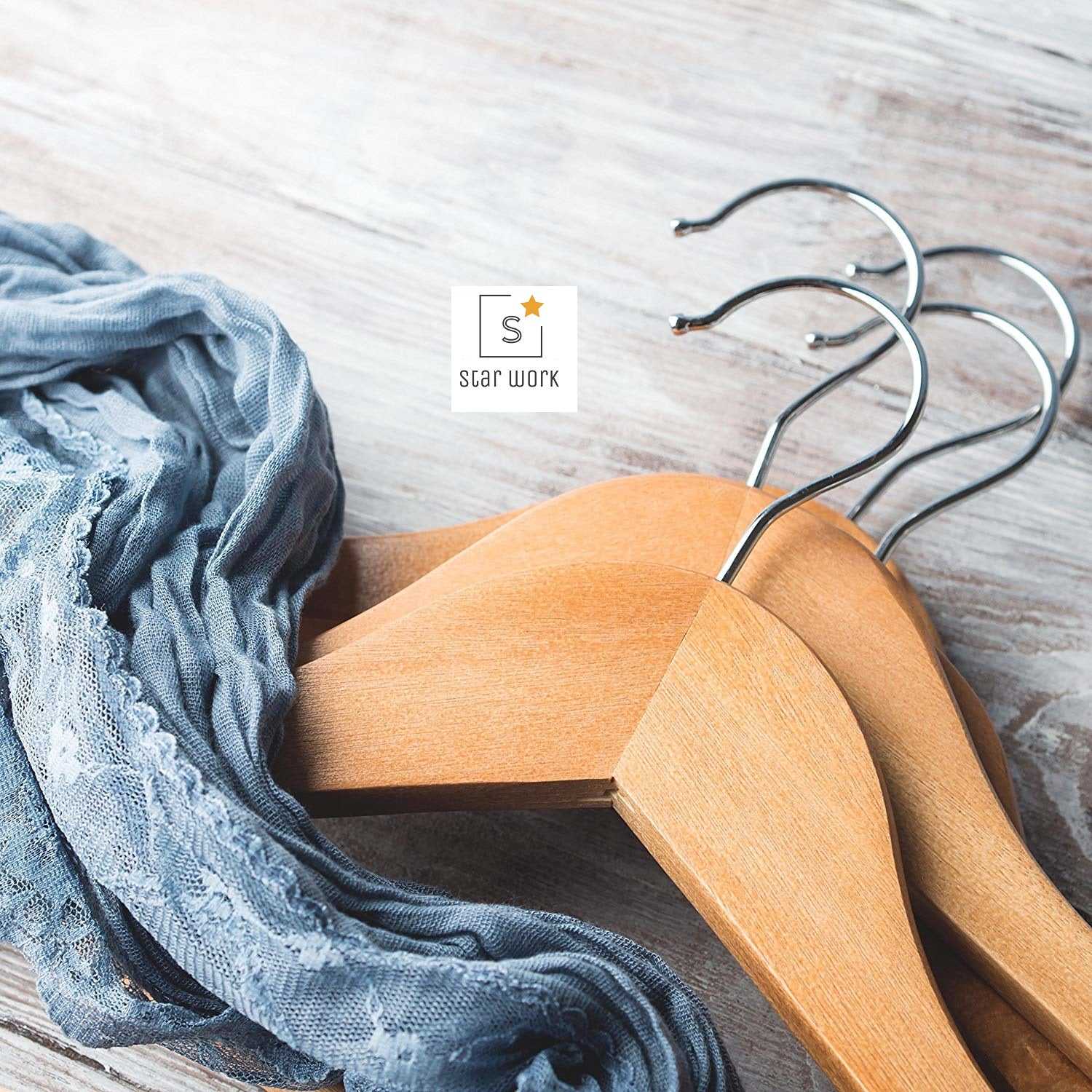 Extra Strong Wooden Hangers For Suits | Wooden Hanger for Clothes