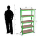 Metal Adjustable Shelf For Garage Storage Utility | Green Color Rack - Star Work 