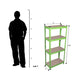 Racking Adjustable Shelves 4-Tier Storage Rack - Green - Star Work 
