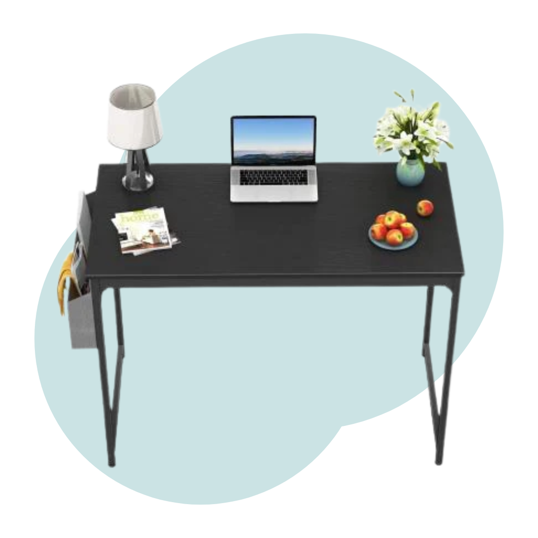 Modern & Simple Style Desk For PC with Storage Bag and Hook