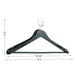 Multi Functional Solid Wooden Suit Hangers | Hanger With Non-slip Pack Of 24 - Star Work 