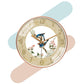 Silence Wall Clock Non-Ticking Quiet Decorative - Blue Bird Analog