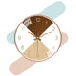 Silence Wall Clock Non-Ticking Quiet Decorative - Wooden Brown Analog