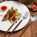 Stainless Steel Wooden Dinner Spoon Set for Home-Restaurant-Hotel Set Of 30 - Star Work 