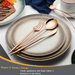 Hotel Dinnerware Mirror Cutlery European-Style Tableware Rose Gold Set Of 15 - Star Work 