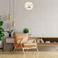 Digital Analog Wall Clock with Humidity Temperature (Cream) - Star Work 