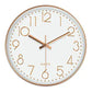 Silence Wall Clock Non-Ticking Quiet Decorative - Simple Rose Analog