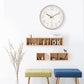 Silence Wall Clock Non-Ticking Quiet Decorative - Simple Rose Analog
