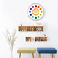 Silence Wall Clock Non-Ticking Quiet Decorative - Fruity Analog Round