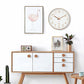 Silence Wall Clock Non-Ticking Quiet Decorative - Simple Rose Analog