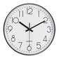 Silence Wall Clock Non-Ticking Quiet Decorative - Simple Black Analog