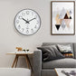 Silence Wall Clock Non-Ticking Quiet Decorative - Simple Black Analog