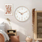 Silence Wall Clock Non-Ticking Quiet Decorative - Simple Rose Analog