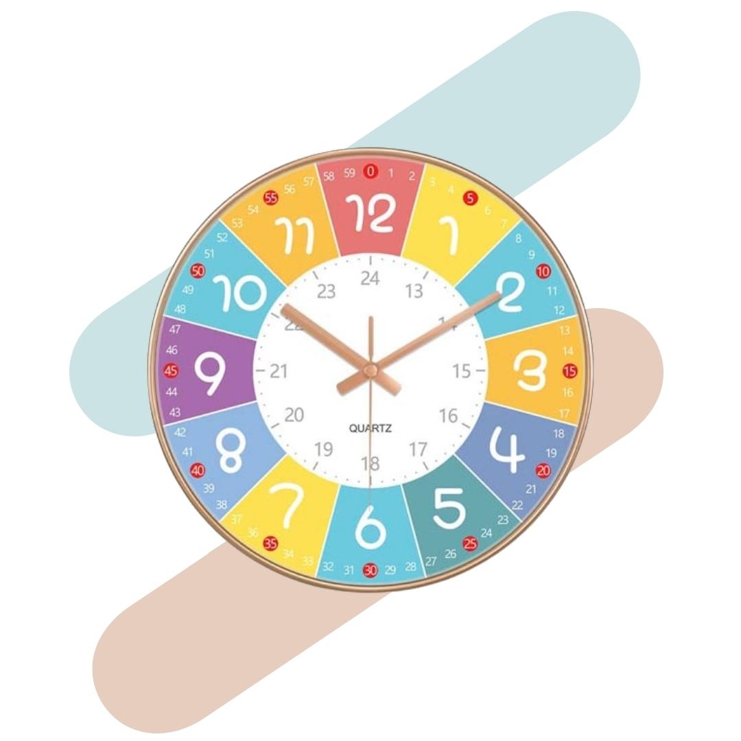 Wall Clock For Bedroom & Home | Silence Multicolor Wall-Clock