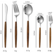 Stainless Steel Wooden Dinner Spoon Set for Home-Restaurant-Hotel Set Of 10 - Star Work 
