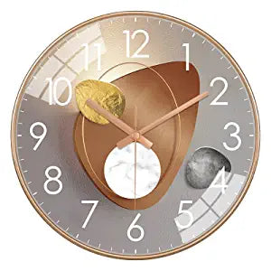 Silence Wall Clock Non-Ticking Quiet Decorative - Pluto Clock