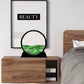 STAR WORK Moving Sand Art Picture Round Glass 3D Deep Sea Sand scape in Motion Display Flowing Sand Frame Relaxing Desktop Home Office Work Decor Black Frame (12 IN,7 IN, 	GREEN)