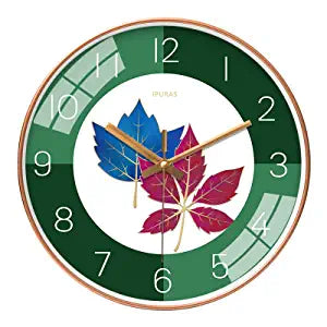 Silence Wall Clock Non-Ticking Quiet Decorative - Tulip Clock Analog