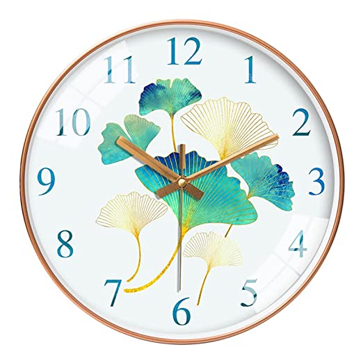 Silence Wall Clock Non-Ticking Quiet Decorative - Mapple Analog Clock