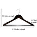 Strong Cherry Wooden Wardrobe Hangers For Suits | Natural Wood Hangers Pack Of 24 - Star Work 