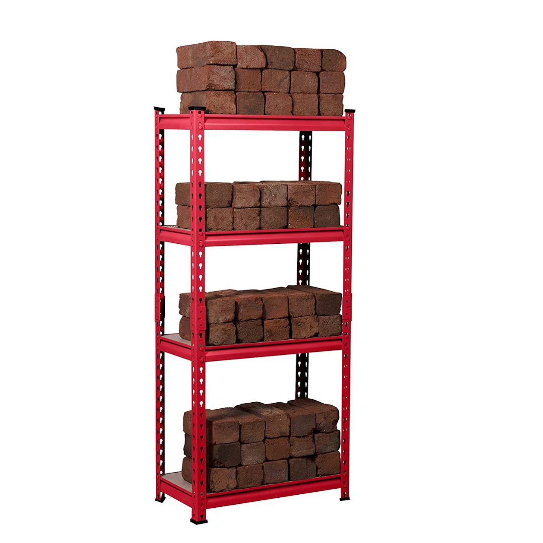 Industrial Adjustable Storage Shelves | Red Color Shelf for Warehouse - Star Work 