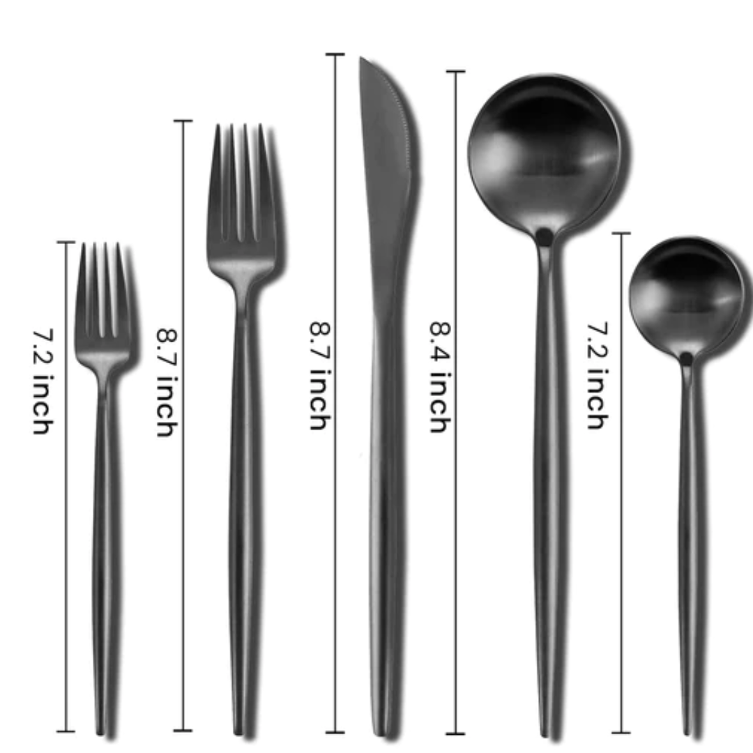 Home & Hotel Flatware & Cutlery Set for Kitchens | Spoon Set of 20 - Star Work 