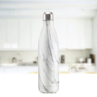 Vaccum Insulated  Thermal Water Bottle  500 ml (White Marble) - Star Work 