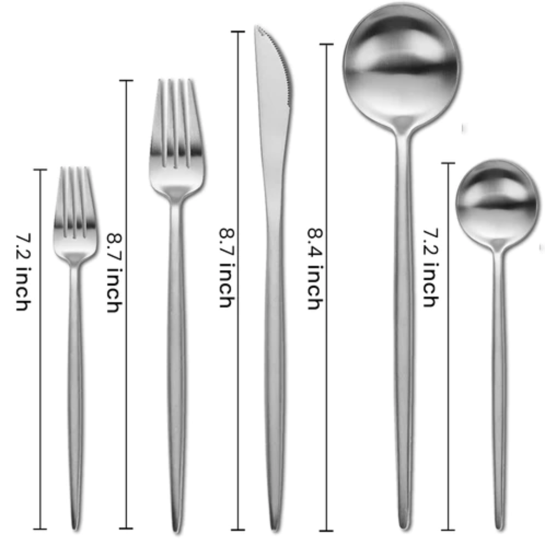 Home And Hotel Flatware & Cutlery Set  for Kitchens | Spoon Set of 30 - Star Work 