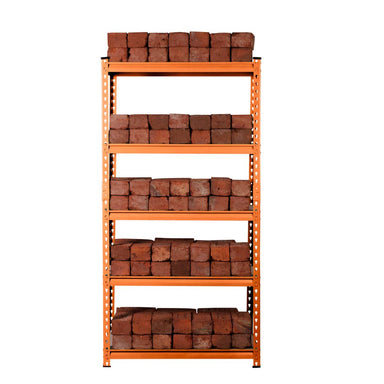 Metal Adjustable Shelf For Garage Storage Utility | Orange Color Rack - Star Work 