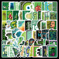 50 Pcs Stickers Of GREENZONE, Vinyl Waterproof Stickers for Water Bottles, Laptop, Skateboard Journaling Scrapbook.