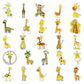 50 Pcs Stickers Of Giraffe, Vinyl Waterproof Stickers for Water Bottles, Laptop, Skateboard Journaling Scrapbook.