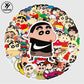 50 Pcs Stickers Of Shinchan, Vinyl Waterproof Stickers for Water Bottles, Laptop, Skateboard Journaling Scrapbook.
