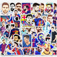50 Pcs Stickers Of Messi, Vinyl Waterproof Stickers for Water Bottles, Laptop, Skateboard Journaling Scrapbook.
