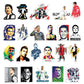 50 Pcs Stickers Of Ronaldo, Vinyl Waterproof Stickers for Water Bottles, Laptop, Skateboard Journaling Scrapbook.