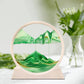 STAR WORK Moving Sand Art Decor - Round Moving Sand Art Frame, Sand Art Liquid Motion, Stress Relief, Suitable for Living Room, Office, Home, Art Gallery In White Frame (12 IN, 7 IN ,GREEN)