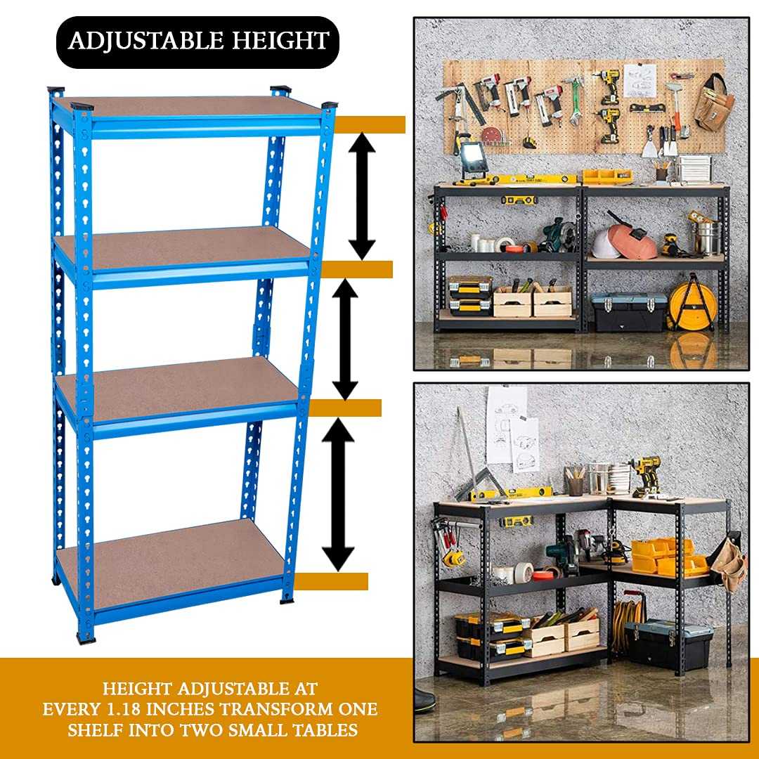 Adjustable Storage Shelves Heavy Duty Storage Rack for Workshop