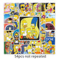 50 Pcs Stickers Of Yellow Simpson, Vinyl Waterproof Stickers for Water Bottles, Laptop, Skateboard Journaling Scrapbook.