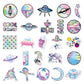 50 Pcs Stickers Of Radium Alien, Vinyl Waterproof Stickers for Water Bottles, Laptop, Skateboard Journaling Scrapbook.