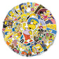 50 Pcs Stickers Of Yellow Simpson, Vinyl Waterproof Stickers for Water Bottles, Laptop, Skateboard Journaling Scrapbook.