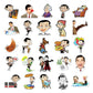 50 Pcs Stickers Of MR.Bean, Vinyl Waterproof Stickers for Water Bottles, Laptop, Skateboard Journaling Scrapbook.