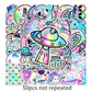 50 Pcs Stickers Of Radium Alien, Vinyl Waterproof Stickers for Water Bottles, Laptop, Skateboard Journaling Scrapbook.