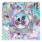 50 Pcs Stickers Of Radium Alien, Vinyl Waterproof Stickers for Water Bottles, Laptop, Skateboard Journaling Scrapbook.
