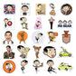 50 Pcs Stickers Of MR.Bean, Vinyl Waterproof Stickers for Water Bottles, Laptop, Skateboard Journaling Scrapbook.