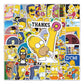 50 Pcs Stickers Of Yellow Simpson, Vinyl Waterproof Stickers for Water Bottles, Laptop, Skateboard Journaling Scrapbook.