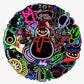 50 Pcs Stickers Of NEON Party, Vinyl Waterproof Stickers for Water Bottles, Laptop, Skateboard Journaling Scrapbook.