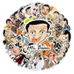 50 Pcs Stickers Of MR.Bean, Vinyl Waterproof Stickers for Water Bottles, Laptop, Skateboard Journaling Scrapbook.