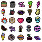 50 Pcs Of Dark Neon Stickers, Vinyl Waterproof Stickers for Water Bottles, Laptop, Skateboard.