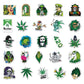 50 Pcs Stickers Of Weed, Vinyl Waterproof Stickers for Water Bottles, Laptop, Skateboard Journaling Scrapbook.