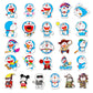 50 Pcs Stickers Of DOREMON, Vinyl Waterproof Stickers for Water Bottles, Laptop, Skateboard Journaling Scrapbook.
